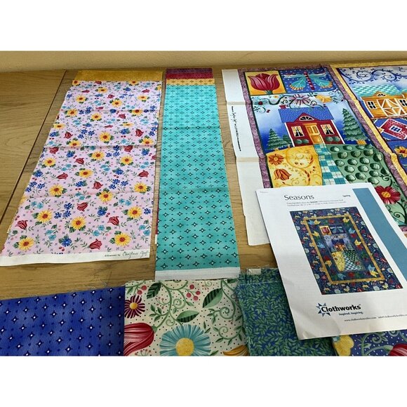 Quilt Kit and Fabric " Seasons" By Christine Graf Clothworks Cotton Sewing Quilt - Picture 6 of 16